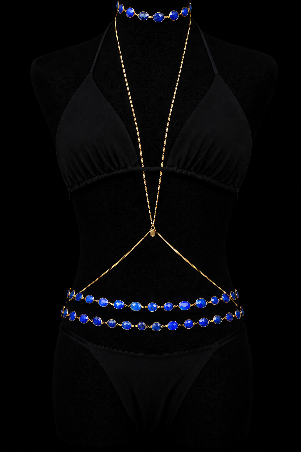BLUE TEMPLE NECKLACE