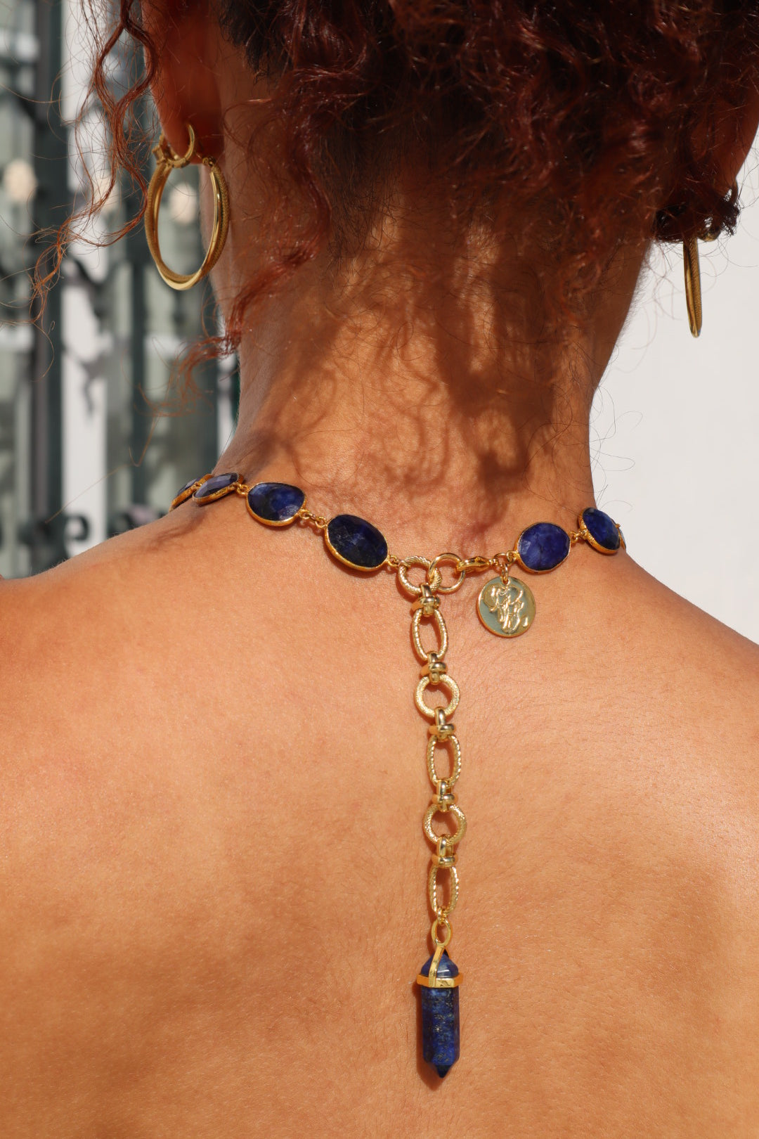 BLUE TEMPLE NECKLACE